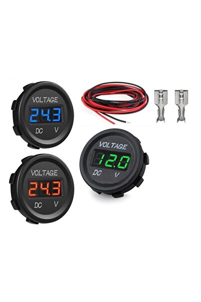 Maflen Dc Voltmetre 5v-48v Ledli Rakamlar Kırmızı-s1976 Paket Içeriği: 1 Adet