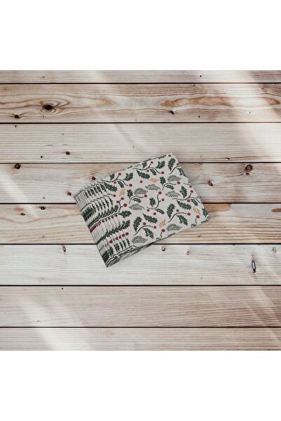 merni Yılbaşı Kokina Yılbaşı Çiçeği Baskılı Klasik Kağıt Peçete 15li