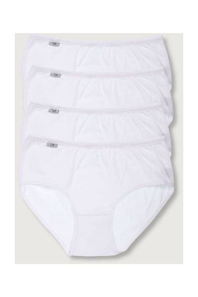 Tutku Pachet de 4 chiloți albi din Lycra Bato pentru femei ELF568T0924CCM4