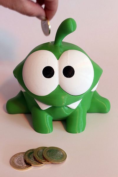 Maflen Candy Loving Om Nom Frog Piggy Bank Decorative Figurine