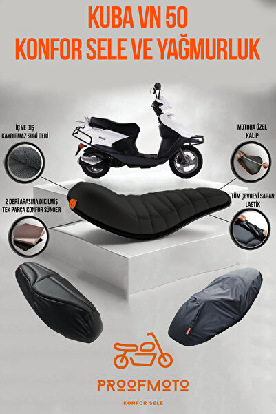 PROOFMOTO Husa pentru șa și haină de ploaie Kuba Vn50 Comfort