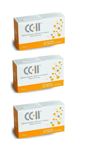 CC-II 30 Capsules Type 2 Collagen - Pack of 3