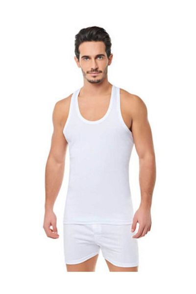 Tutku 3 Pieces 0101 Cotton Men's Classic Athlete - White