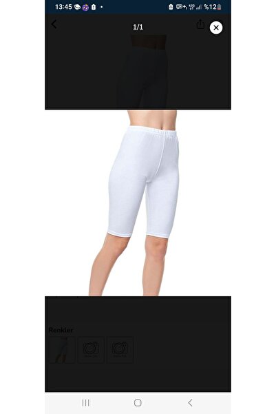 AHSENCE Tutku Pamučni džersej Sa likrom Elastično kratke ženske tajice