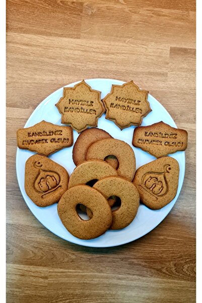 Maflen Kandiliniz Mübarek Olsun Hayırlı Kandiller Kandil Simiti Dua Eden Eller Hamur Şekillendirici Seti