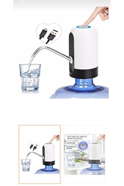 Avrupa Şarjlı Su Pompası (USB ŞARJ GRİŞİ/ŞARJ LAMBASI/PASLANMAZ ÇELİK)