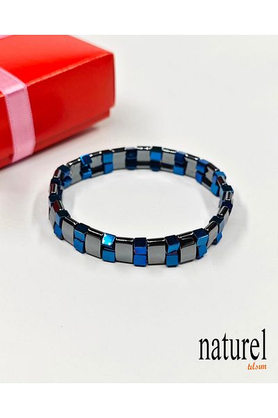 Naturel Tılsım Natural Stone Hematite Bracelet - Stylish and Comfortable