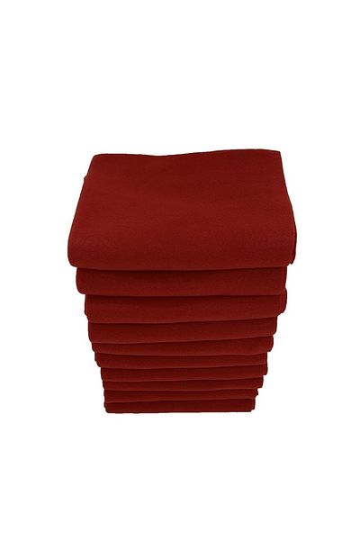 ecottonworks Red Fleece Shawl 10 Pieces Cafe, Restaurant, Hotel Shawl