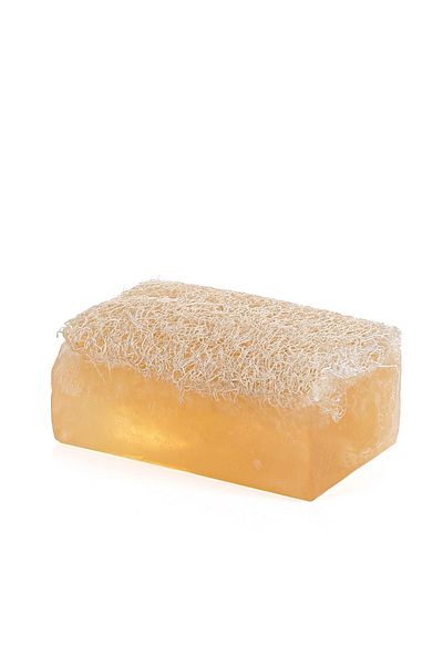 MirCotton Collagen 120 Gr - Natural Pumpkin Fiber Handmade Soap