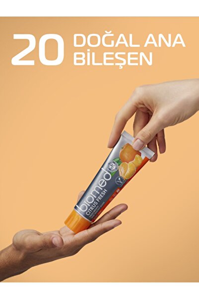 Biomed Citrus Fresh Diş Macunu Ve Silver Diş Fırçası 2li Set ( Doğal Bitkisel Vejeteryan Florürsüz )