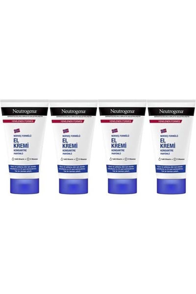 Neutrogena ( STD ) Neutrogena El Bakım Kremi 50ML Parfümlü (4 Lü Set) ( TEKLİ...