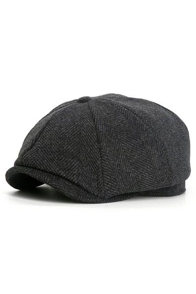 Ephesus Herringbone 100% Cashmere Peaky Blinders Newsboy Men's Kaket Hat Cap