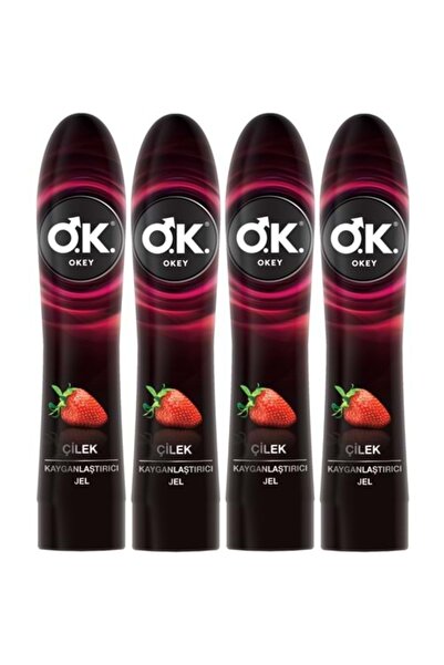 Okey Kayganlaştırıcı Jel 100ML Çilekli (4 Lü Set)
