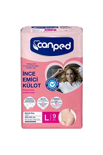 Canped STD Canped Külotlu Mesane Pedi - İnce Emici Külot Büyük/Large (İç Adet...