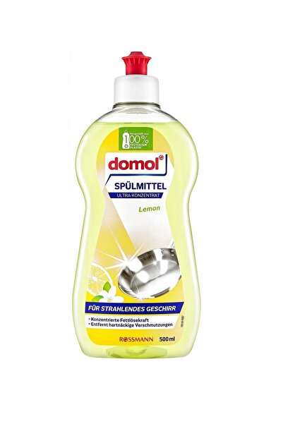 ROSSMANN Bulaşık Deterjanı Yağ Çözücü Limonlu Konsantre Elde Yıkama 500 ml Sr...