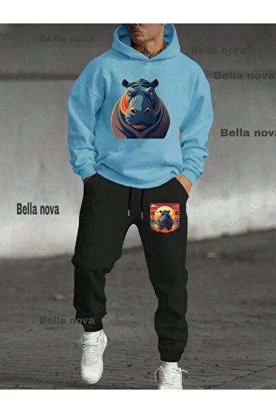 bellanova - Комплект анцуг с качулка и щампа от 3 прежди