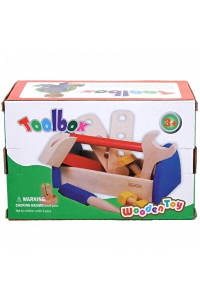 Genel Markalar Mihrmah Sultan Ahşap Çantalı Tamir Seti Eğitici Ahşap Oyuncaklar Toolbox