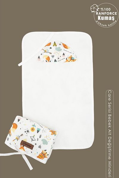 mordesign حقيبة أطفال محمولة - حفاضات، وسادة تغيير الحفاضات، غطاء العناية، سلسلة Care Fox