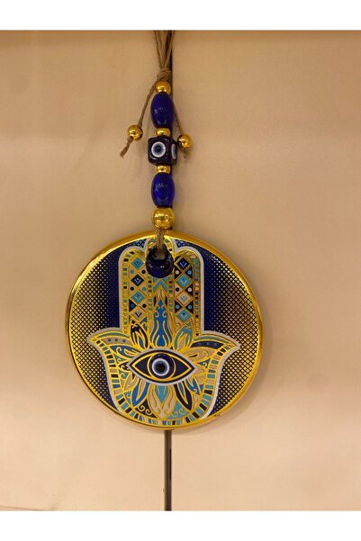 PLUS HOME NAZARLIK CAM EL YAPIMI FATMAANA ELİ MOTİFLİ BÜYÜKBOY