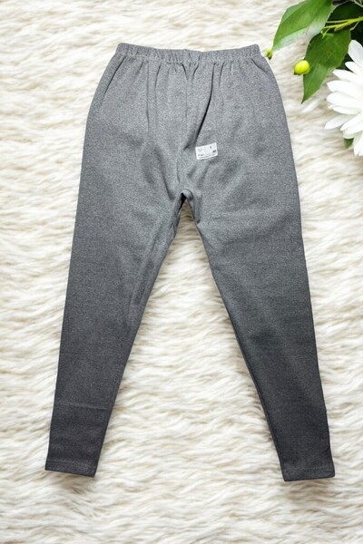 Pi Giyim Γκρι Unisex Χειμερινό κολάν - Ανυψωμένο και άνετο, μαλακό δίχτυ και χοντρό εσωτερικό