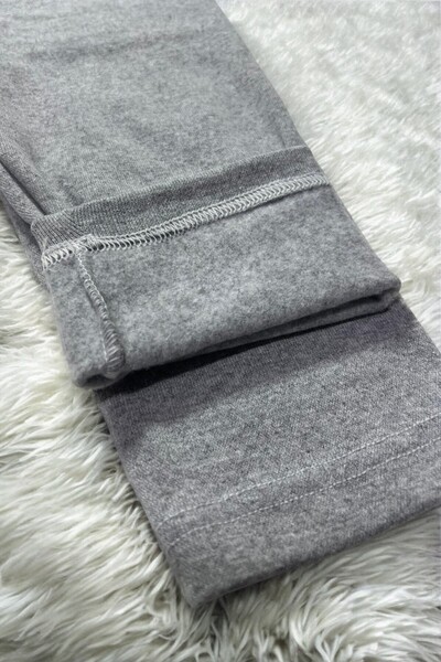 Pi Giyim Γκρι Unisex Χειμερινό κολάν - Ανυψωμένο και άνετο, μαλακό δίχτυ και χοντρό εσωτερικό