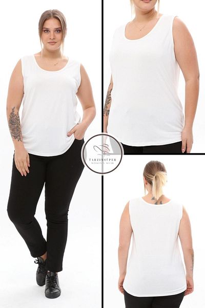 tarzımsüper Large Size Lycra Sleeveless Undershirt - 4 Seasons Sports and Casual Model