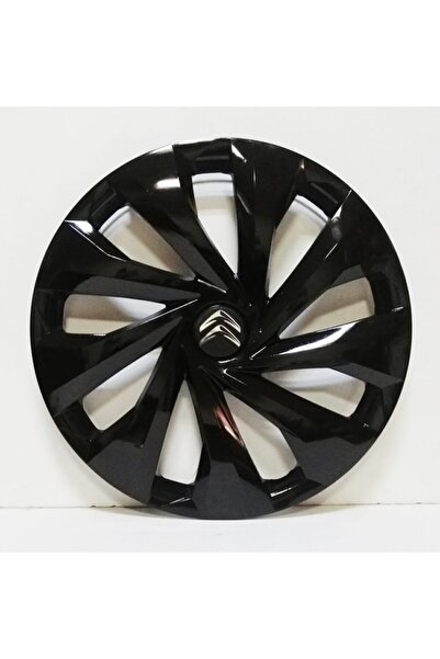 YILAPJANT Citroen 16 Inç Piano Black Jant Kapağı 4 Adet Amblem Hediye