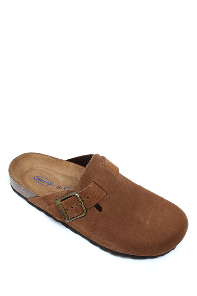 Kifidis K13789SD Kifidis Soft Step Kadın Süet Deri Sabo Mantar Terlik 36-41