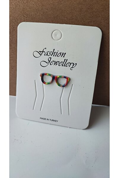 cacatasarım Renkli Gözlük Figürlü Yaka Rozeti Broş Yaka Iğnesi