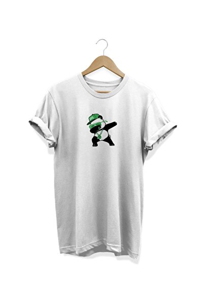 WİDİ Panda Štampano bela T-shirt