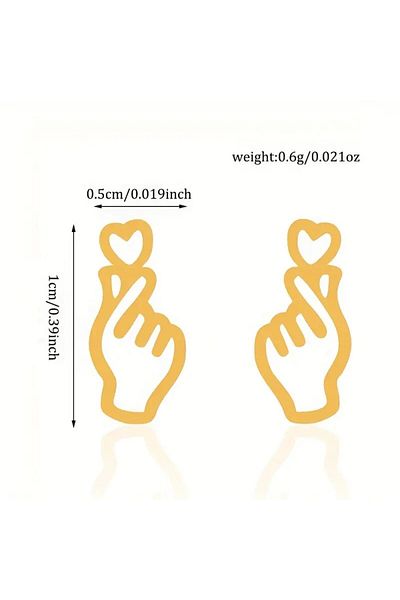 Petek Collection Stainless Steel Minimalist Casual Earrings-Mother's Day, Mother's Day Gift
