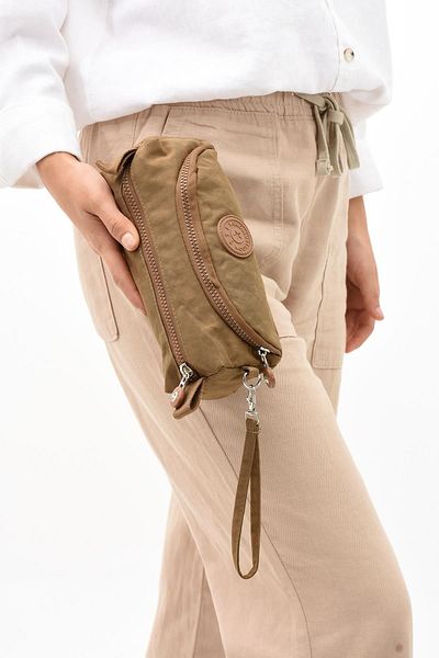 571 Collections Çanta Waterproof and Washable Tan Pen Holder - Two Compartment Makeup Bag (Model: 571-15J)