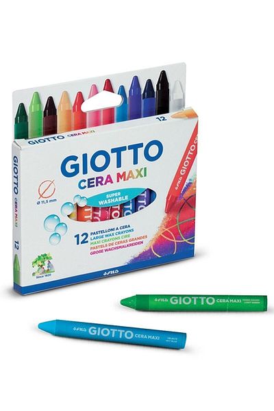 Giotto Gıotto291200 Cera Maxi Jumbo 12 Piece Crayon