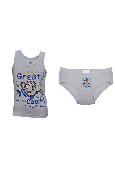 Onurel Σετ εσώρουχα 5 τεμαχίων Fish Printed Boys Lycra πολύχρωμα εσώρουχα