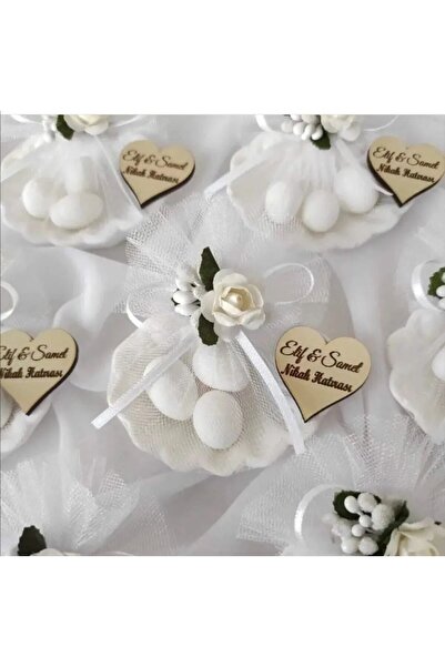 Nes Stylee Istridye Kabukta Badem Şekerli Nikah Söz Düğün Nişan Bebek Magnet ...