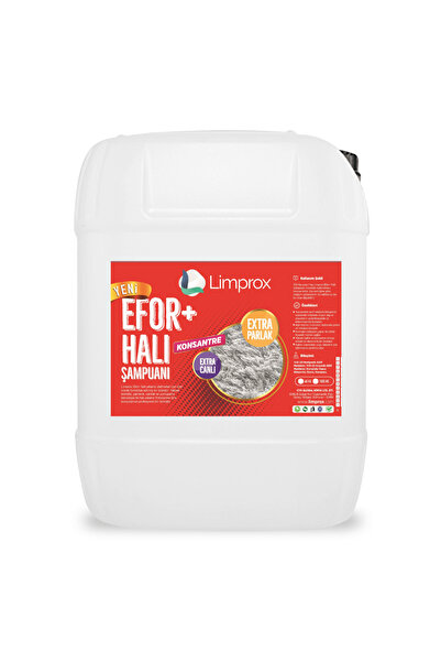 Limprox Efor+ Halı Yıkama Şampuanı İlacı | 10 Litre Yumuşak Parlak Canlı Halılar