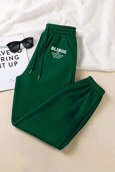 macklin Bling Girl Printed Unisex Γυναικεία-Ανδρικά Jogger Sweatpants - Ελαστική μέση και πόδι, θερμική επένδυση, 3 κλωστές