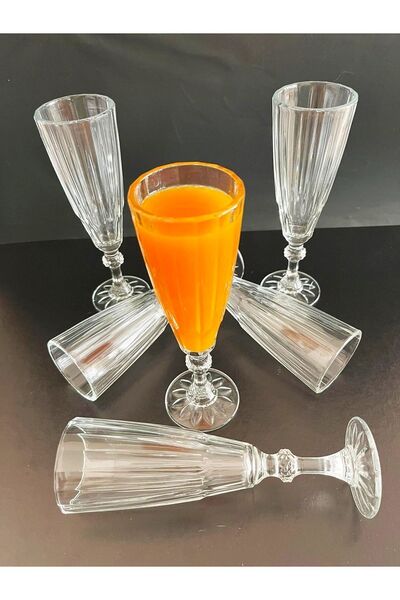 KRD Home - Flüt Kahve Yanı Cam Bardak