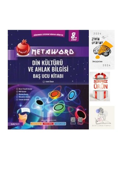 Nartest Yayınları NARTEST 8.SINIF METAWORD DİN SORU BANKASI+ZİHİN DENEME+HEDİ...