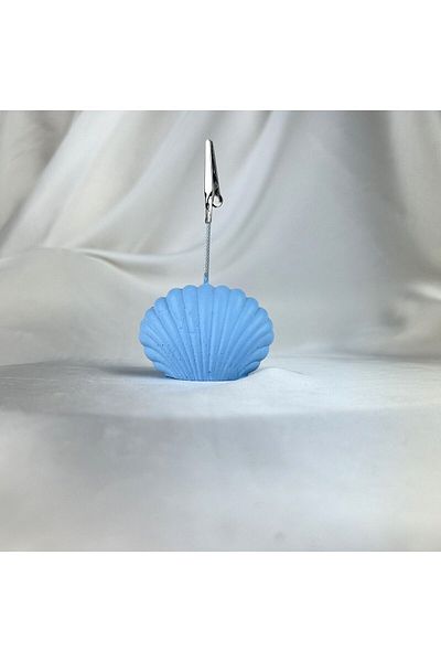 oasis decoration Blue Oyster Note Holder, Photo Holder