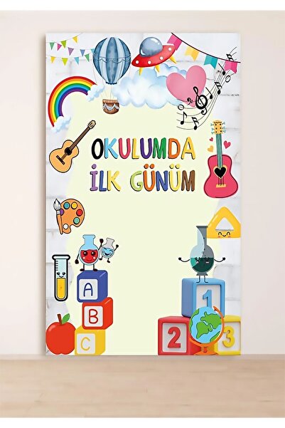 Live DijitaL 150x200 Okulda İlk Günüm Hatıra Fotoğraf Panosu Branda