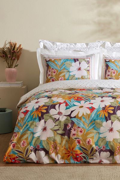 Karaca Home Set cuvertură dublă Lumire Multicolor 100% bumbac