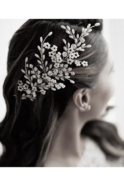 MyElle Tasarım (H)ınci Accesoriu pentru păr cu coroană de mireasă pentru nunt...
