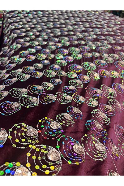 OsmanKumaşDantel مطرز بالترتر المخملي