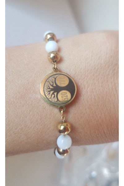 Anatolia 520 and 777 number sequence steel adjustable cord bracelet