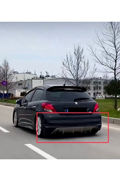 PRİMEAUTOGARAJ Peugeot 207 Arka Tampon Eki Astarlı