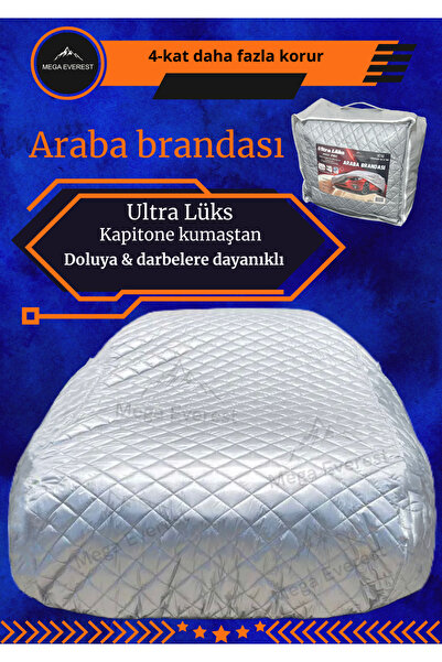 Mega Everest Sedan Araçlara Uyumlu Oto Araba Brandası - Örtüsü DOLU VE KARA DAYANIKLI ULTRA LÜX KAPİTONE KUMAŞ
