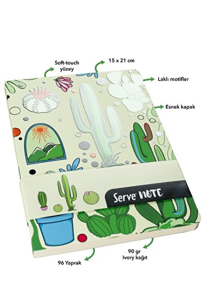 Serve Deep Kalem + Defter + Min + Silgi Hediye Seti - Doğa Serisi