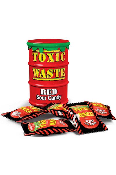 Toxic Waste Red Red Sour Candy - 42g
