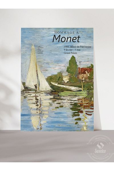 Sweetco Αφίσα Monet Grand Palais χωρίς πλαίσιο |   Αφίσα τέχνης Claude Monet
